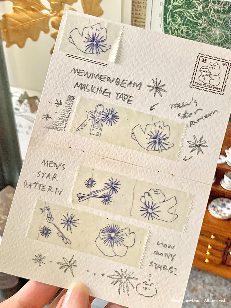 Mewmewbeam Postcard - Travelers 3 styles