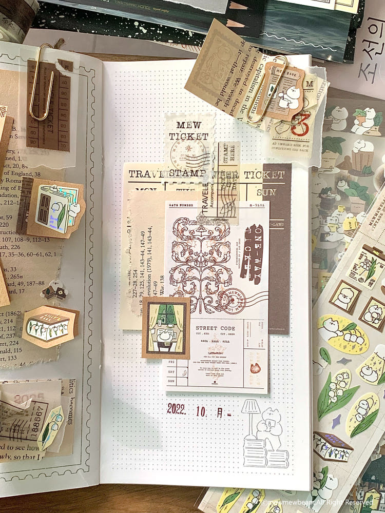 Mewmewbeam Postcard - World 006