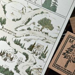 Mewmewbeam Postcard - World Map 004