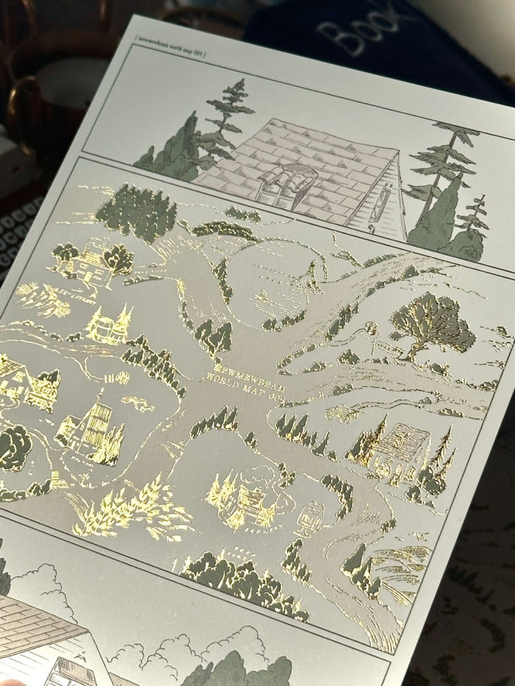 Mewmewbeam Postcard - World Map 005