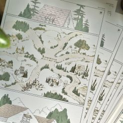 Mewmewbeam Postcard - World Map 005