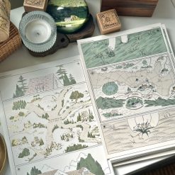 Mewmewbeam Postcard - World Map 005