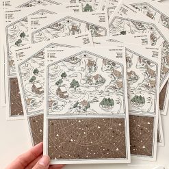 Mewmewbeam Postcard - World Map 012