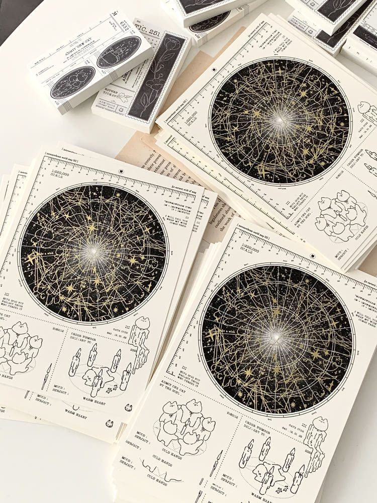 Mewmewbeam Postcard - World Map 013