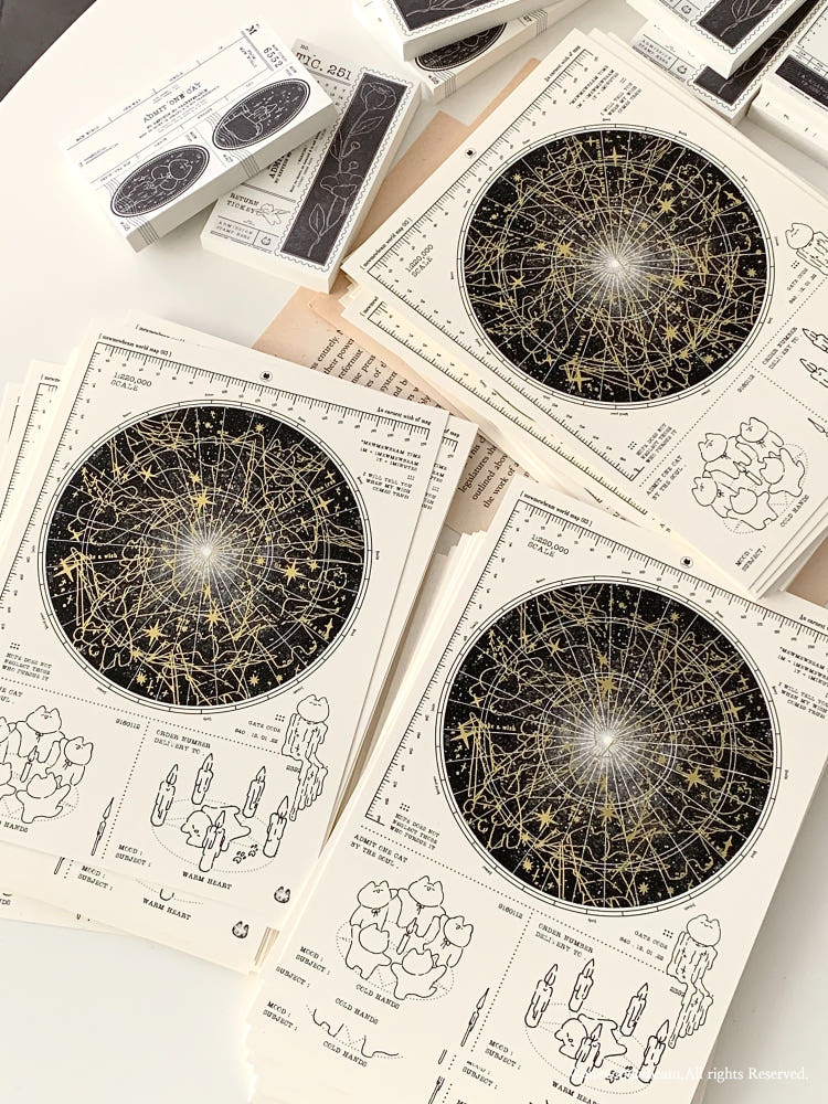 Mewmewbeam Postcard - World Map 013
