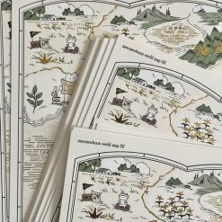 Mewmewbeam Postcard - World Map 017