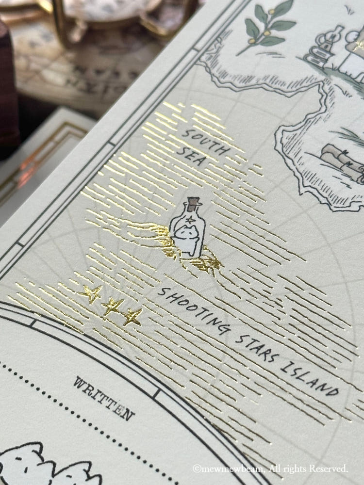 Mewmewbeam Postcard - World Map 017