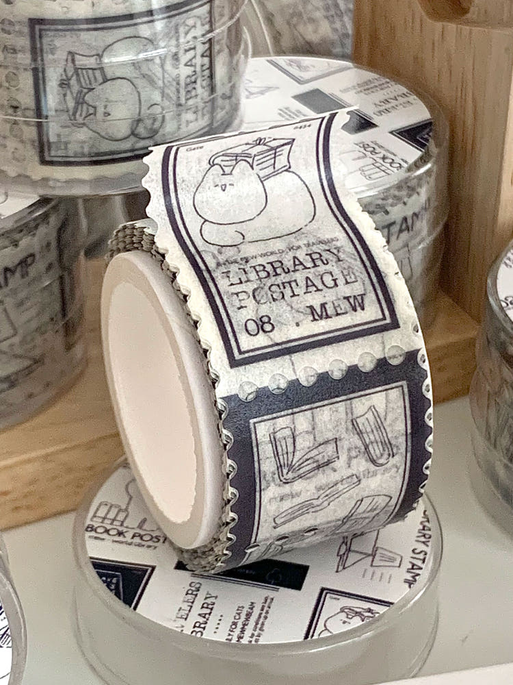 Mewmewbeam Stamp Washi Tape - Book