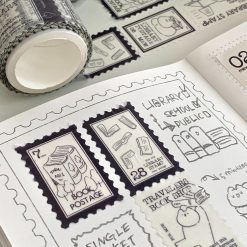 Mewmewbeam Stamp Washi Tape - Book