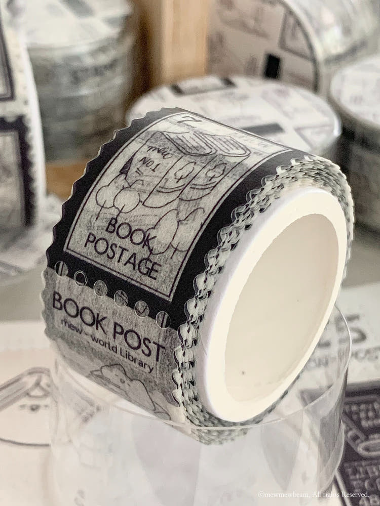 Mewmewbeam Stamp Washi Tape - Book
