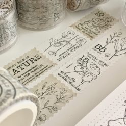 Mewmewbeam Stamp Washi Tape - Botanist