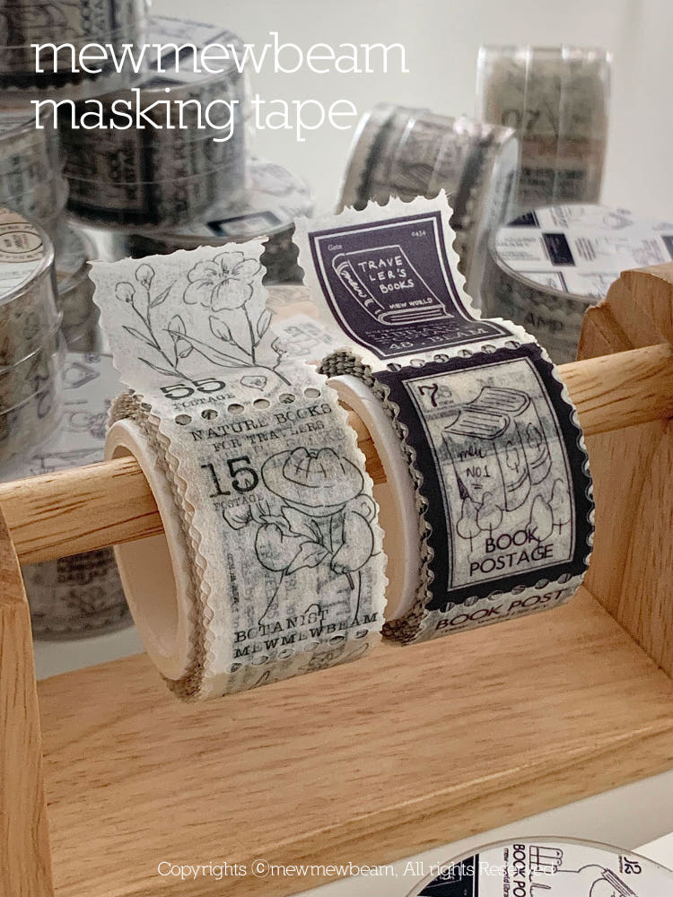 Mewmewbeam Stamp Washi Tape - Botanist
