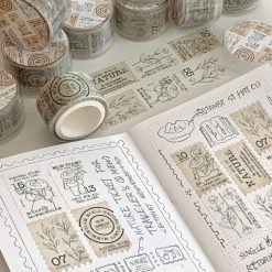 Mewmewbeam Stamp Washi Tape - Botanist