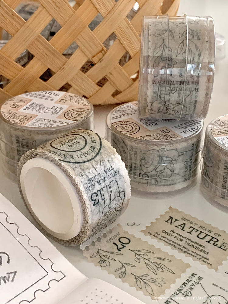 Mewmewbeam Stamp Washi Tape - Botanist