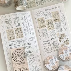 Mewmewbeam Stamp Washi Tape - Botanist