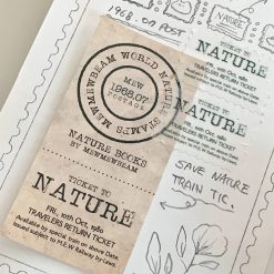 Mewmewbeam Stamp Washi Tape - Botanist