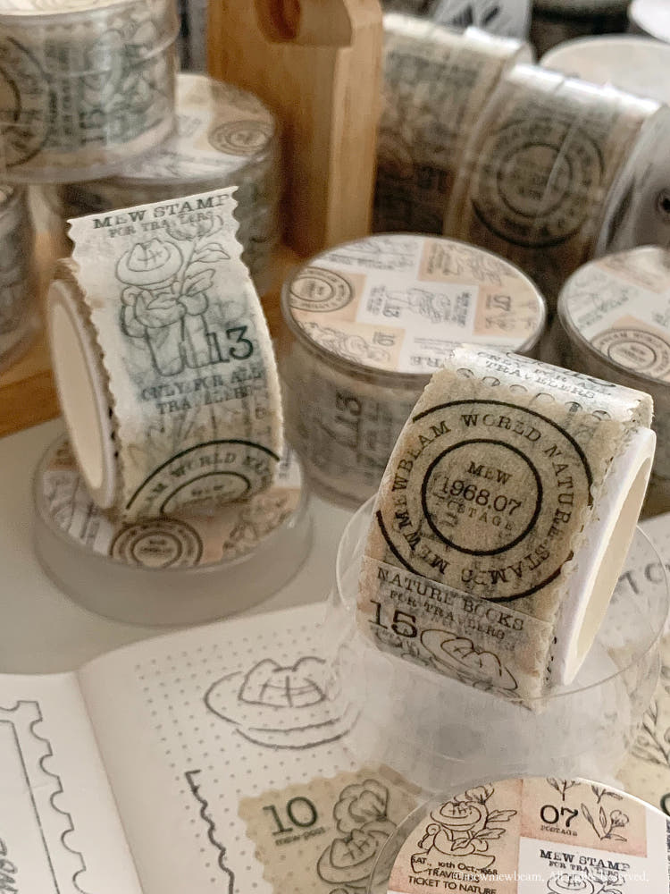 Mewmewbeam Stamp Washi Tape - Botanist