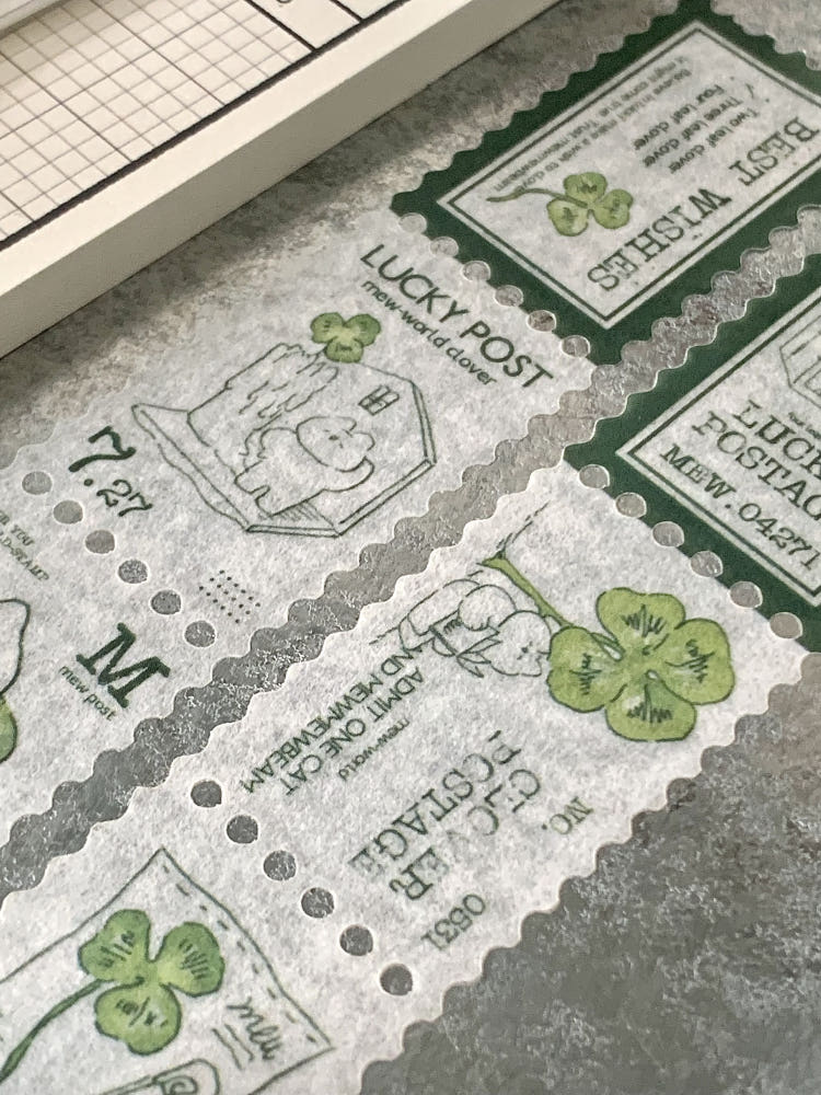 Mewmewbeam Stamp Washi Tape - Clover