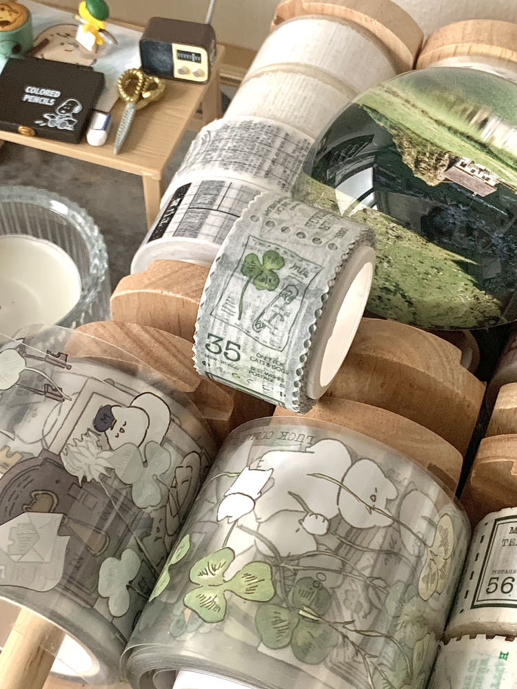Mewmewbeam Stamp Washi Tape - Clover