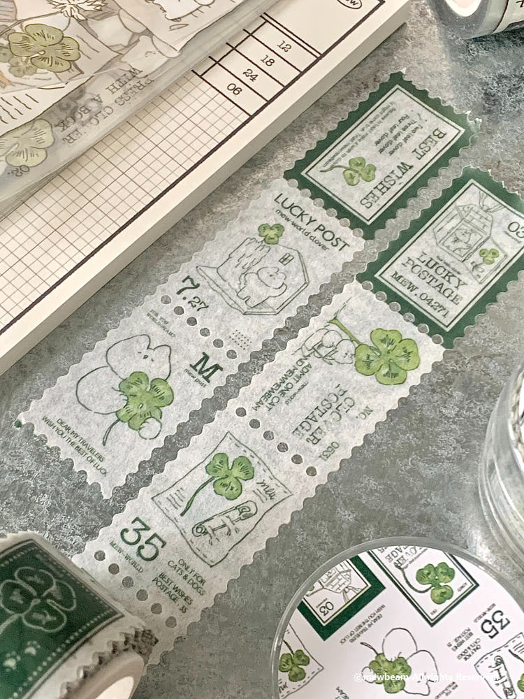 Mewmewbeam Stamp Washi Tape - Clover