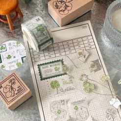 Mewmewbeam Stamp Washi Tape - Clover
