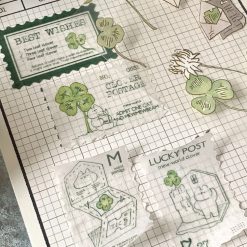Mewmewbeam Stamp Washi Tape - Clover