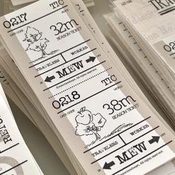 Mewmewbeam Sticker Set - Vintage Ticket v1