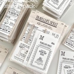 Mewmewbeam Sticker Set - Vintage Ticket v1