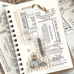 Mewmewbeam Sticker Set - Vintage Ticket v1