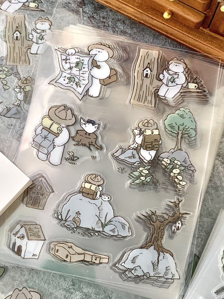 Mewmewbeam Stickers - Departure and Rest 2 styles