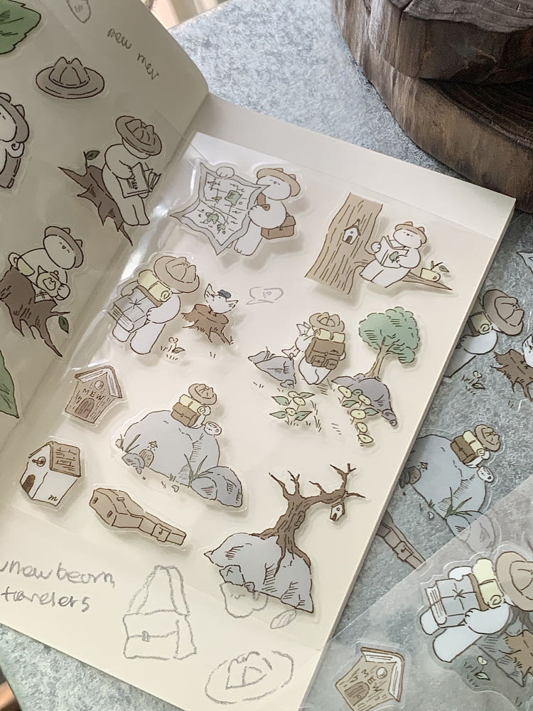 Mewmewbeam Stickers - Departure and Rest 2 styles