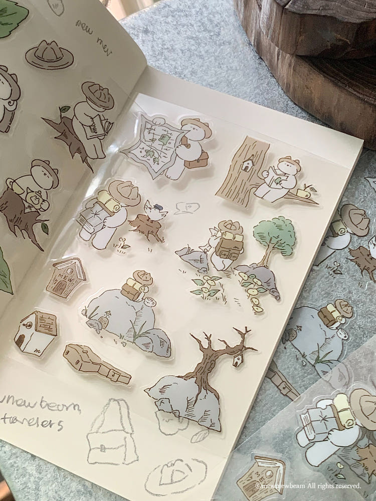 Mewmewbeam Stickers - Departure and Rest 2 styles