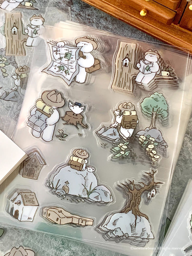 Mewmewbeam Stickers - Departure and Rest 2 styles