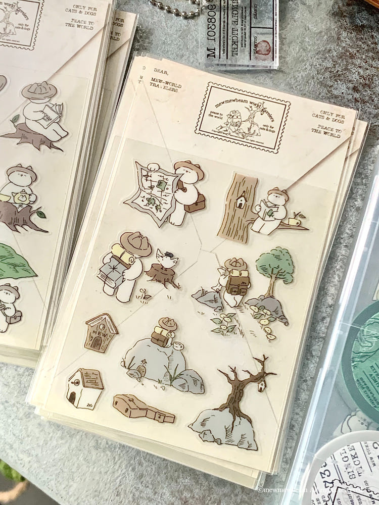 Mewmewbeam Stickers - Departure and Rest 2 styles
