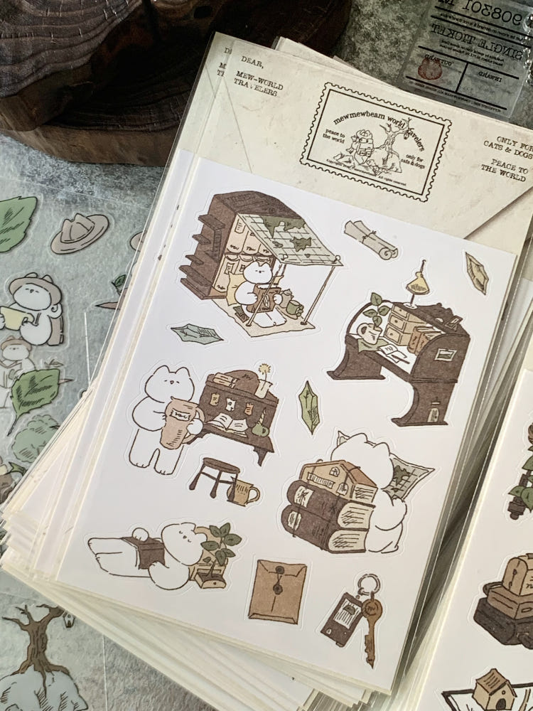 Mewmewbeam Stickers - Explore and Prepare 2 styles