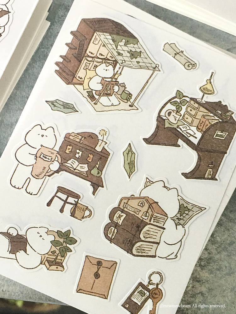 Mewmewbeam Stickers - Explore and Prepare 2 styles