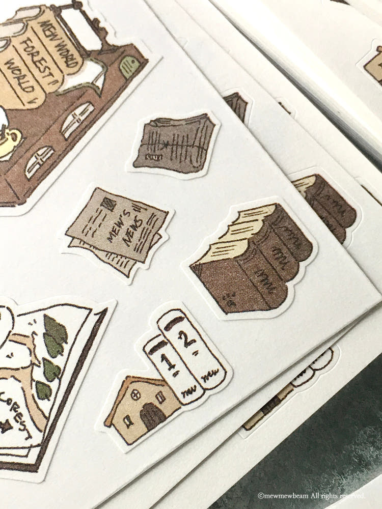 Mewmewbeam Stickers - Explore and Prepare 2 styles