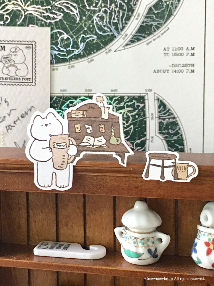Mewmewbeam Stickers - Explore and Prepare 2 styles
