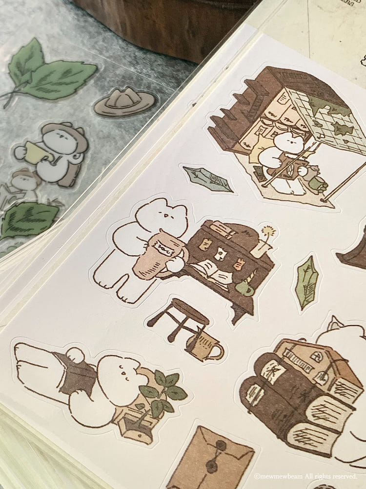 Mewmewbeam Stickers - Explore and Prepare 2 styles