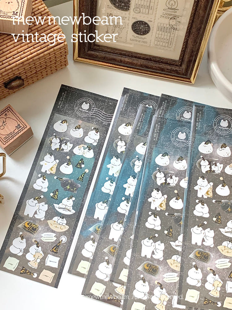 Mewmewbeam Stickers - Good night