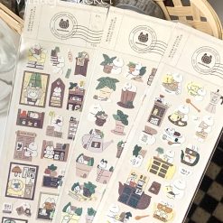 Mewmewbeam Stickers - Library