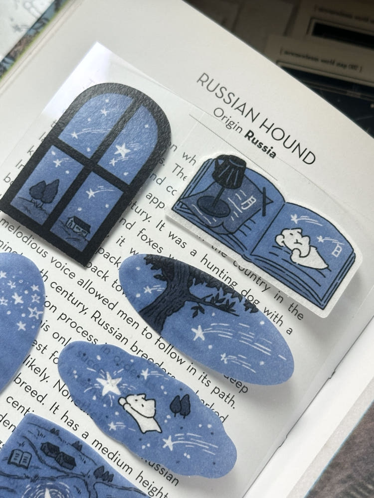 Mewmewbeam Stickers - Map of the Blue Night