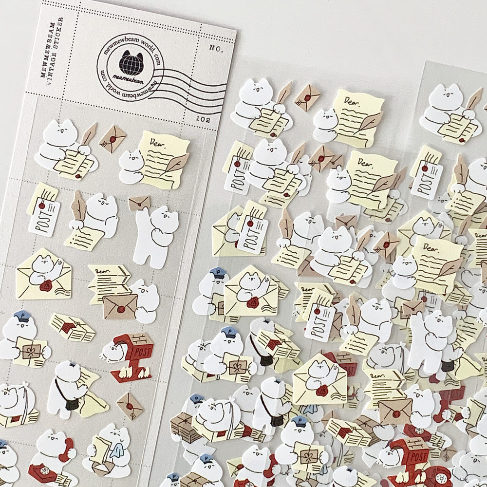 Mewmewbeam Stickers - Postman