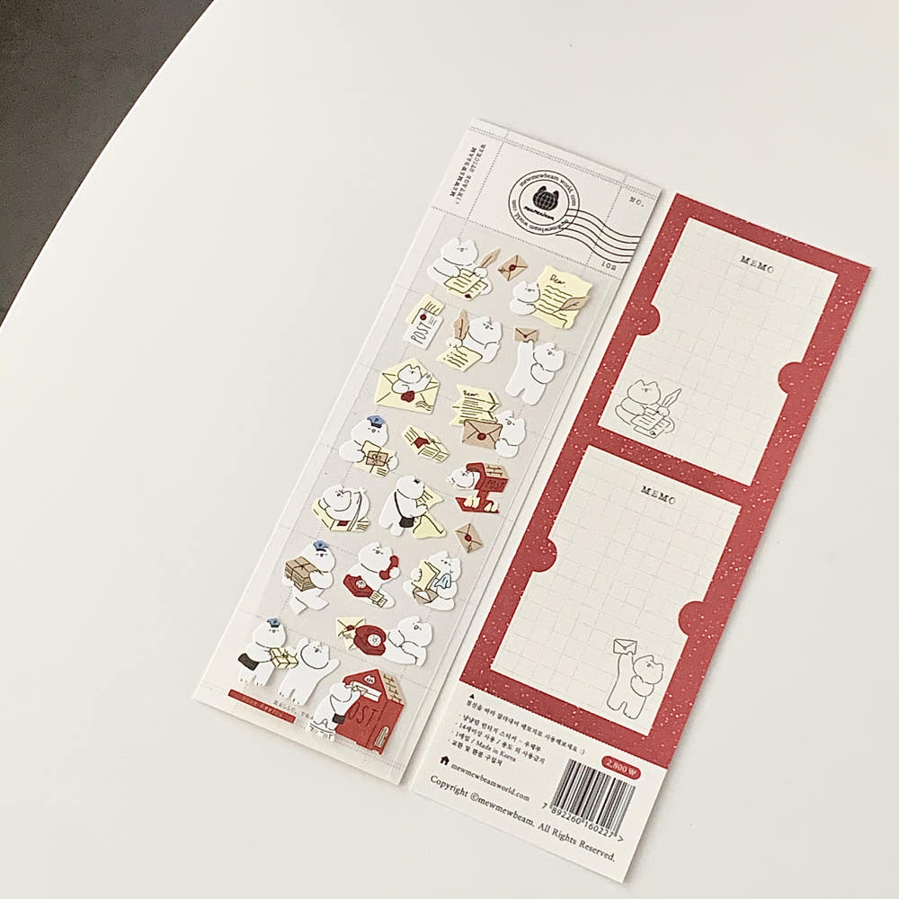 Mewmewbeam Stickers - Postman