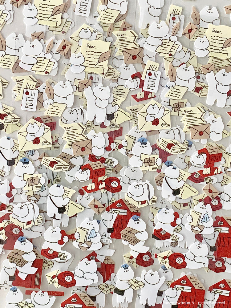 Mewmewbeam Stickers - Postman
