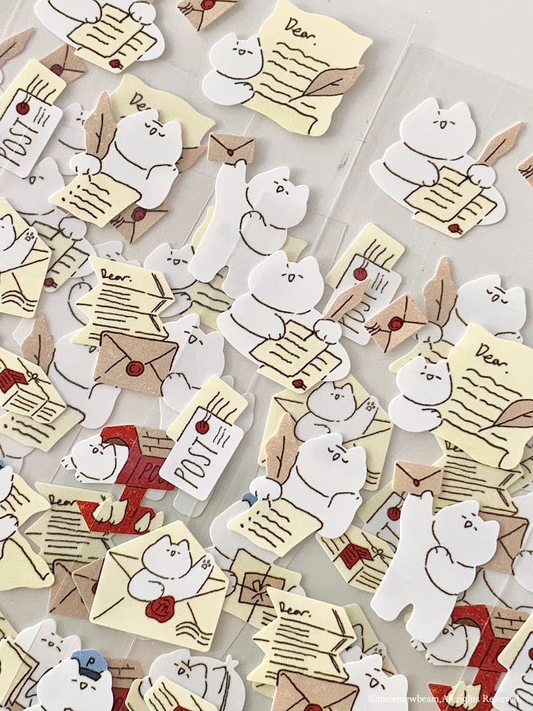 Mewmewbeam Stickers - Postman