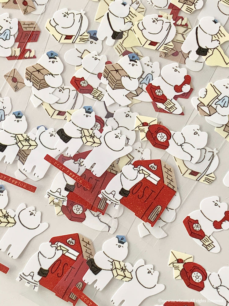 Mewmewbeam Stickers - Postman