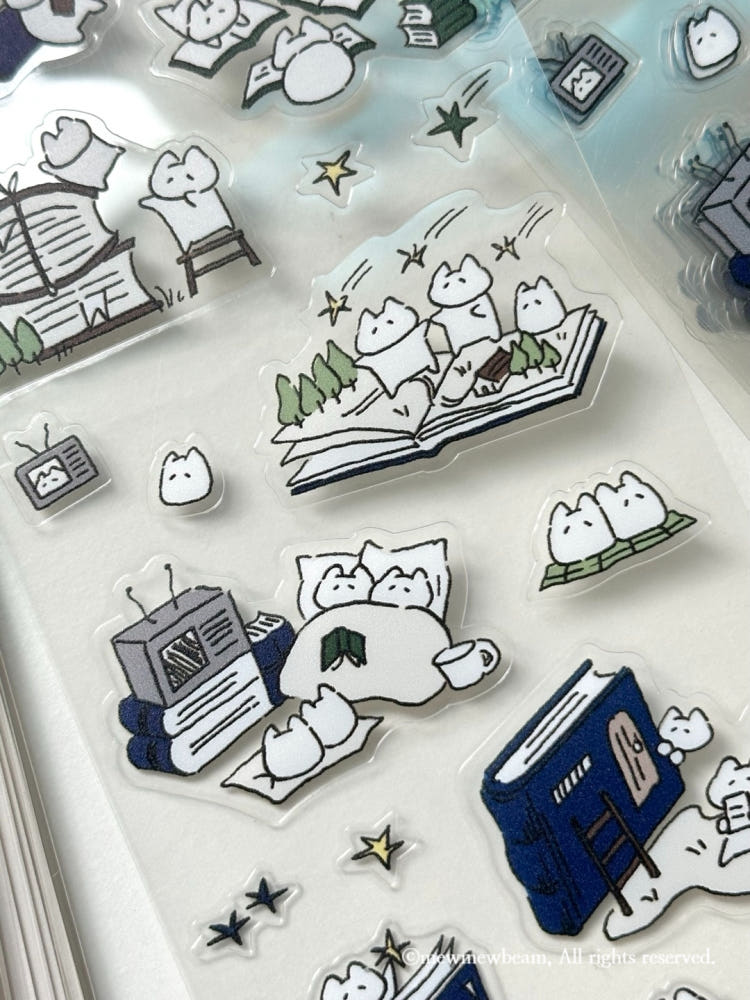 Mewmewbeam Stickers - Recording Meowmewbeams day 1 and 2