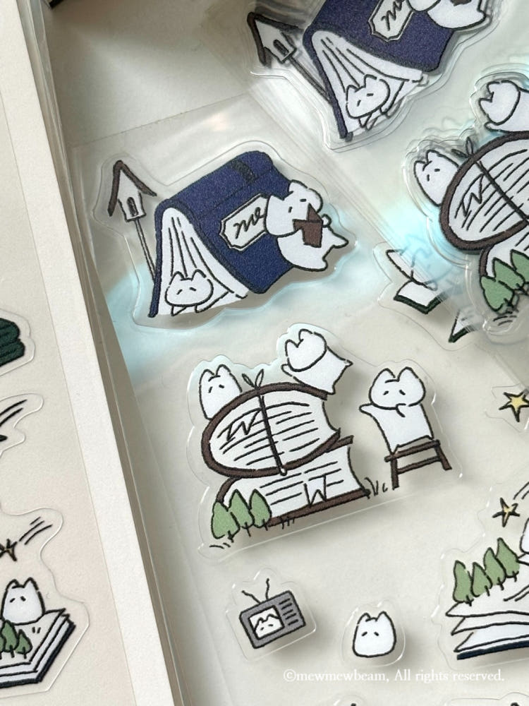 Mewmewbeam Stickers - Recording Meowmewbeams day 1 and 2