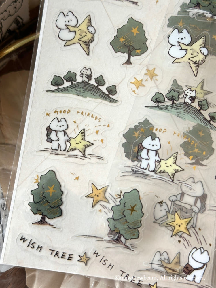 Mewmewbeam Stickers - Wish Tree